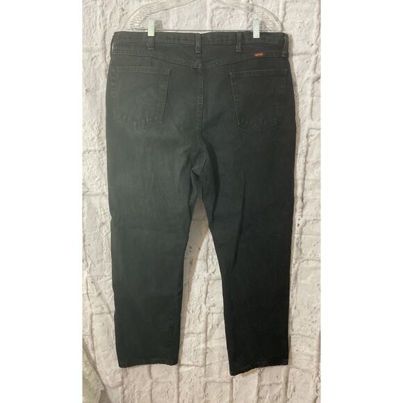 Rustler Mens Jeans Black Size 42 X 30 Excellent - Picture 5 of 6